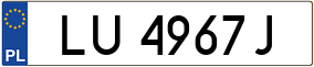 Trailer License Plate